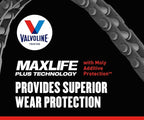 Valvoline High Mileage 150K with Maxlife Plus Technology Motor Oil SAE 10W-30 5 QT, Case of 3