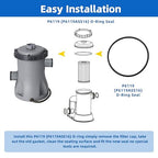 P6119 (P6119ASS16) O-Ring Seal Compatible with Bestway Flowclear Filter Pump Cap, Fits 530/800/1500 GPH Pool Pumps, Pool Filter Replacement Parts(3 Pack)