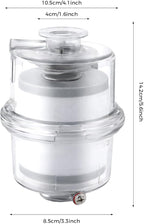 95% Efficiency Oil Mist Filter, Vacuum Pump Filter with KF25 Flange & Drain Pipe, for Pumps ≤2.11Gal/s
