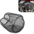 Air Filter Cover, Thickened Car Cold Air Intake Filter Dust Sock Cover, Universal for High Flow Air Intake Filters (Small, Black)