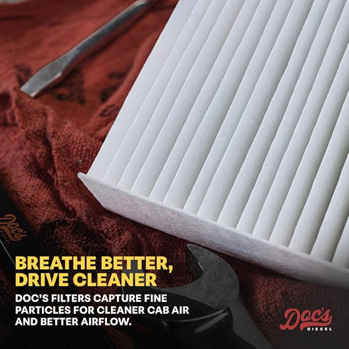Doc's Diesel Cabin Air Filter D3696 | Compatible with Nissan Titan XD 5.0L Cummins 2016-2019 | Replaces 27277VX01A