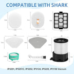 IP3251 Filter Replacement for Shark IP3251C, IP3252, IP3124, IP3225, IP3150 PowerDetect Clean & Empty Cordless Vacuum Accessories, Hepa Pre-motor Handheld Vaccum Post-motor Filter, 2 Odor Cartridge