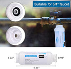 Mornajina Calcium Inhibitor Filter, Outdoor Misting System Protector for Mist Nozzle, Preventing Scale Buildup from Clogging Up