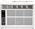 Whirlpool 8,000 BTU Window Air Conditioner with Dehumidifier, 115V, Window AC for Rooms up to 350 Sq. Ft., Living Room, Bedroom, or Apartment, with 3 Speeds, Remote Control, and 24H Timer, White