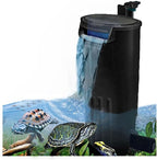 Aquarium Internal Filter for 3 to 20 Gallons Small Fish Tank Turtle Tank Reptiles Shrimp Amphibian Frog Cichlids Newt(Aquarium filter)
