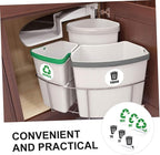 Removable Garbage Can Labels Waste Sorting Stickers Bathroom Trash Bin Combo Eco-Friendly Easy to Apply