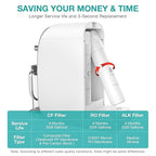 SimPure Y7T-C Countertop Reverse Osmosis Water Filter, NSF/ANSI 58 Certified, 5 Stage RO Water Filtration System, Water Purifier for Home, No Installation, 4: 1 Pure to Drain, CTO Enhanced Taste