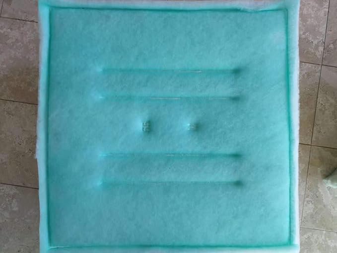 Hiton Paint Spray Booth Tacky Intake Filter Pad 20" x 20" (20 Pack), Series 55 (Internal Wire)