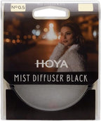 Hoya 58mm Mist Filter Black Diffuser No. 0.5 - Black Mist Filter for Camera Lenses - Soft Diffusion Effect for Portrait Photography & Cinematic Look, Reduces Contrast & Softens Wrinkles