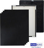 PUREBURG Replacement Filter Set Compatible with Purafide Air XP360 Air Purifier, H13 HEPA 4-Stage Filtration Activated Carbon Pre-Filters Air Clean Dust VOCs Odor