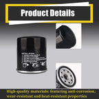 52114 Hydraulic Oil Filter Compatible with Hydro-Gear ZT-2800 ZT-3100 ZT-3200 3400 3600 Transaxles Replaces for To-ro 109-3321 Gravely 21545100 Bad-Boy 063-1050-00 (black-2)