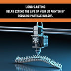 Pellet Carbon for 3D Printing & Laser Fume Filtration | Activated Carbon Depot | Low-Dust 3D Printer Filter Replacement Media | Thermally Activated 4MM Pelletized Carbon (6, Pounds)