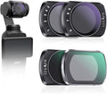 Variable ND Lens Filters Kit for DJI Osmo Pocket 3 Creator Combo Accessories Variable ND Filters 1-5 Stops + 6-9 Stops Compatible-4 Pack(VND2-32 VND64-512 UV CPL)