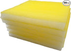 Paint Booth Exhaust Fiberglass Filter Pad (US Manufacturer), Heavy-Duty Paint Arrestor for Spray Booth (100/case, 25" x 20")