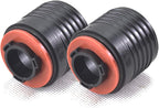 Filter Adapter, Replacement Part for 701, 7000 Series Facepiece Accessories, 40mm Black Plastic Cartridge/Filter Adapter (1 Pair, 2 PCS)