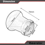 50mm Carburetor Air Filter Trumpet Velocity Stack Funnel CNC Alloy Parts Fit for PE VM 21mm,24mm,26mm,28mm,30mm, for Honda Yamaha Kawasaki ATV Dirt Bike Carb Intake Wind Horn Cup. (silver)