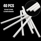 40 Pieces Humidifier Filter Cotton Refill Travel Mini Humidifier Filters Sticks Car Filters Replacement Parts for Portable Personal USB Powered Smart H20 in Office Bedroom(5.3 Inch)