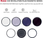 Kase 112mm KW Revolution Plus Master Kit, Includes CPL, ND8/64/1000, Inlaid Ring, Front Lens Cap, Filter Bag, 3D Tool, Suitable for Long-Exposure Landscape Video Shooting