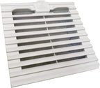 Tecnomatic ARIAF-150W Inlet Filter with Grill for Control Panel Enclosures, 6 x 6 Inch Air Exchange Vent, Snap-Mount Design, Hinged Front Grid
