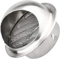 Wall Vent Cover 2"-12" Stainless Steel Round Exhaust Grille Outlet Ventilation, Air Vents Dryer, Weatherproof with Built-in Fly Screen Mesh, External Exhaust Extractor Kitchen Range Hood