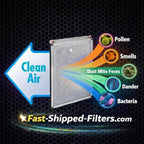 Fast-Shipped-Filters 3 Pack 16x25 Replacement Filter Pads Compatible with Dynamic Air Cleaner Refill White Actual Filter Size 14.5"x22.5"