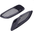 1 Pair Car Front Bonnet Hood Vent Air Intake Cover Compatible With BMW E90 E91 E92 E93 M3 2007-2011 2012 2013 Carbon Fiber Look