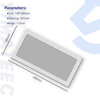 Dust Filter PC 280mmx140mm for Computer Cooler Fan/PSU/Routers Nylon 80 Mesh, Magnetic PC Dust Cover Mesh Dustproof Computer Fan Filter Grills (Nylon, 140 * 280mm, 2pcs, White)