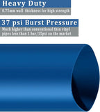 Pool Backwash Hose 2 inch × 50 ft Thicken Blue Water Discharge Pipe Lay Flat Tubing Hose for Backwash Pool Filter, Drain Pool Pond Water (2in-50ft, Vinyl Tubing)