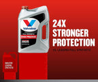 Valvoline Full Synthetic High Mileage with MaxLife Technology SAE 10W-30 Motor Oil 5 QT (Pack of 2)