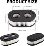 3-Pack 593260 Air Filter for 500,500E,550E,500EX,550EX,625E,675,625EX,675EX,675EXI,725EXI Engines, High Performance Replacement Air Filter Cartridge, Fits Lawn Mower & Outdoor Power Equipment