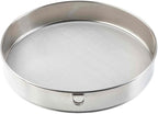 Tablecraft Fine Mesh Sieve Strainer, 12-Inch Round Ultra-Fine Stainless Steel Flour Filtering, Comfortable Handle, Baking, Food Prep and Cooking Tool for Foodservice, Restaurant and Home Use, 2" Deep