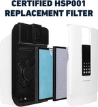 HATHASPACE HSP001 True HEPA Filter Replacement, 4-Stage Air Purifier Filter with Activated Carbon, Pre-Filter & Cold Catalyst, Captures 99.97% of Dust, Smoke, Odors, VOCs, Easy Install, 1 Pack