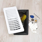 Floor Register Cover Trap,Floor Air Vent Cover Screen for Home Air Vent Filters 5-Pack Floor Vent Mesh Filters Net Trap… (4 x 12 Inch)