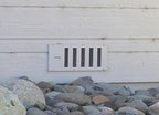 RazAir™ Foundation Vent with Damper and Screen - 16"x 6.5" Weatherproof and Paintable ABS – Easy to Install Moisture Mold Reducing for Crawl Space, Outdoor, Garage, and Home Improvement