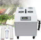 Industrial Ultrasonic Humidifier, 33 lbs/Hour High Output Stainless Steel Humidifier with Wheels 1200W 110V Commercial Humidifier for Greenhouse and Warehouse, Covers 1291-1614 sq ft