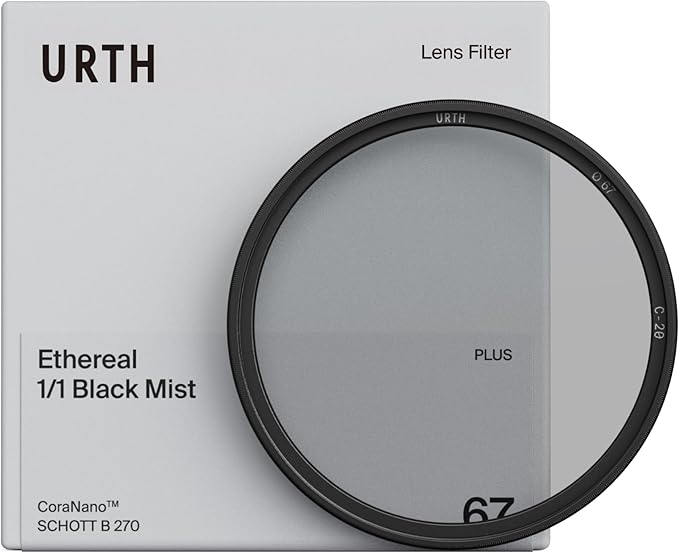 Urth 82mm Ethereal Black Mist ¹⁄₁ Diffusion Lens Filter (Plus+) - Cinematic Effect, 20-Layer Nano-Coated Light Dispersing Particles