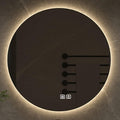 Bathroom Mirror with LED Lights, Wall Mounted Round Mirror, Mirror for Wall with Touch, 3 Colour and Demister Pad, IP44 Dimmable Bathroom Vanity Mirror(A,31.4"/80cm)