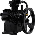 Air Compressor Pump Head, 12 CFM 3 Cylinder 4 HP Replacement Air Compressor Head Pump w/Head Unloaders &Air Filter Mufflers Low Energy Consumption