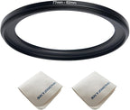 77mm Lens to 62mm Camera Lens Adapter 77mm to 62mm Step Down Ring Adapter Ring for All Brands of UV ND CPL, with Premium Lens Wiping Cloth 2 Pack (77mm-62mm)
