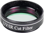 Telescope Filter- 1.25 Inch UV IR Cut Block Filter- Infra Red Filter - CCD Camera Interference Uv Filter
