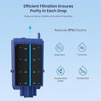 GLACIER FRESH NSF Certified Water Filter - Compatible with PUR® Filters RF9999® and RF-3375 - Replacement Faucet for All PUR® Systems - 6 Pack