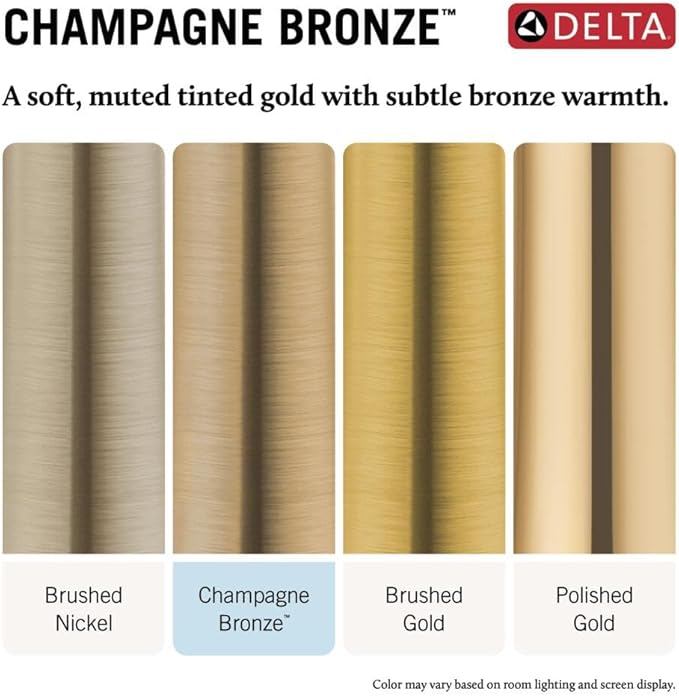 Delta Faucet Clarifi Standard Shower Filter Attachment with Filter, Shower Water Filter, Shower Head Filter, Champagne Bronze 7SF100-CZ