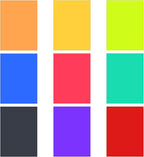 Lystaii 9pcs Gel Light Filter Color Correction Colored Overlays Transparent Color Film Lighting Gel Filter Plastic Sheets Correction 9 Colors 11.7 by 8.3 Inches for Film, Video, Photo, Stage