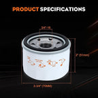 Hipa 951-12690 Oil Filter for MTD 751-12690 334299 4P90HU 4P90HUA 4P90HUB 4P90JHA Craftsman LT1500 LT3800 LT4200 R1000 T1000 T1200 Cub Cadet and Troy-Bilt XT1 XT2 Lawn Mower Engine