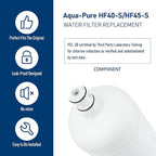 HF40-S/HF45-S Ice Maker Water Filter, Compatible with ICE140-S/ICE145-S Commercial Ice Maker Water Filtration System (1 Pack)