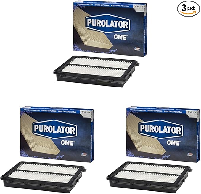 Purolator A39155 PurolatorONE Advanced Engine Air Filter (Pack of 3)