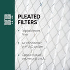 EconoHome 20x25x4 AC Furnace Pleated Air Filter MERV 11 Replacement – Allergen Defense, 5 Pack, Fits Lennox (X6673), Honeywell (FC100A1037) filters. (Actual size: 19.94 x 24.86 x 4.36 Inches)