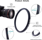 58mm Lens to 55mm Camera Lens Adapter,58mm-55mm Filter Step-Down Ring,Compatible All 55mm Filter Accessory.Made from CNC Machined