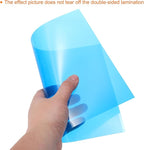 uxcell 4Pcs A4 Gel Light Lighting Filter Overlay Transparent Color Correction Plastic Vinyl PVC Sheets Photography Television Blue,0.2mm