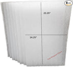 Fast-Shipped-Filters 8 Pack 16x25 Replacement Filter Pads Compatible with Totaline Air Cleaner Refill White